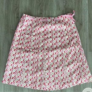 J. Crew Pink Floral Skirt